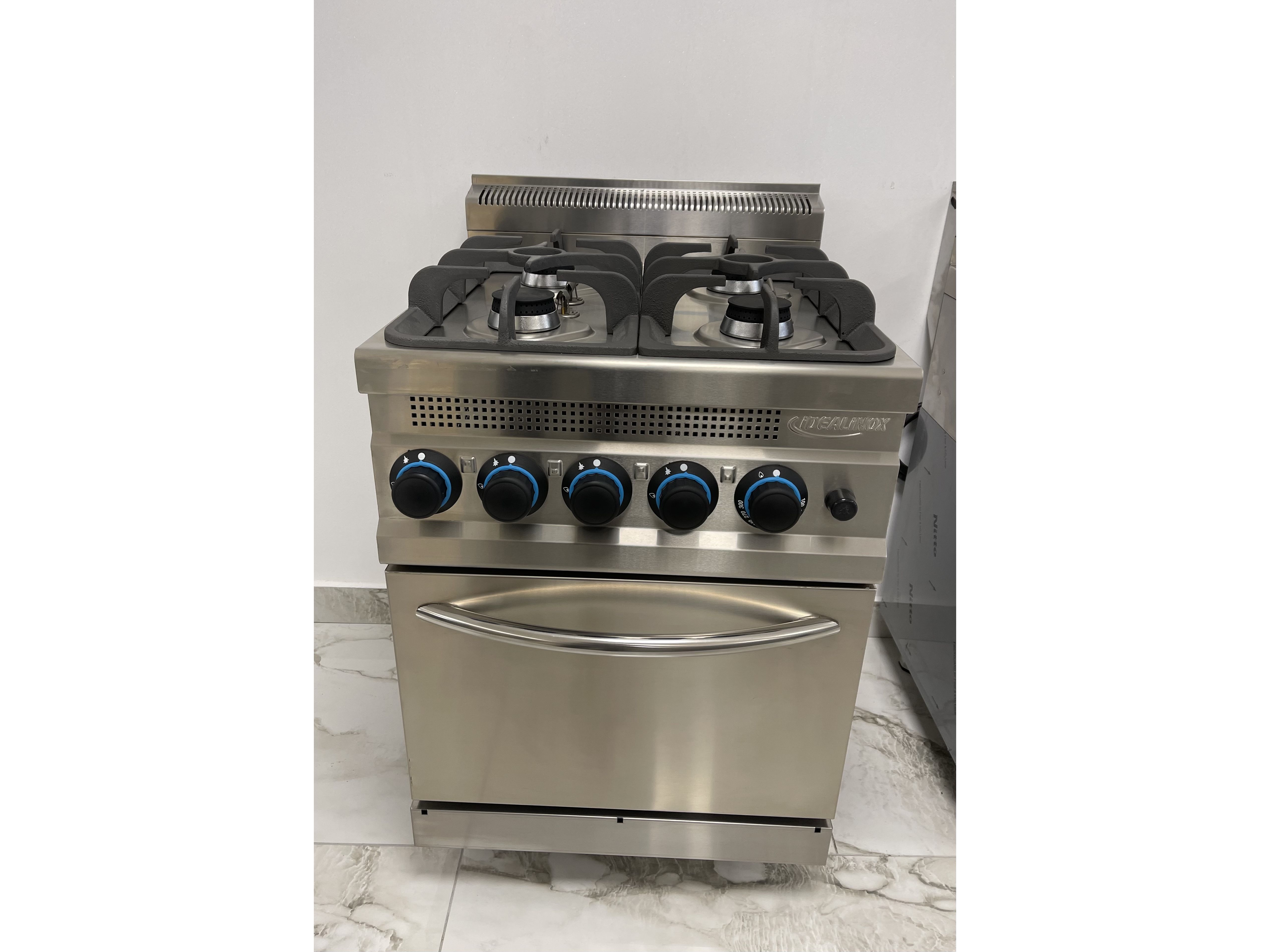 Aragaz gaz focuri si cuptor, Ideal Inox, Linia 630